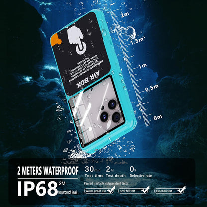 Univerzalni vodoodporni ovitek za telefon max. 6,9 palca, ShellBox, AirBox, modra