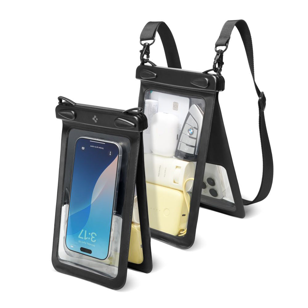Univerzalna vodoodporna torbica za telefon do 6.9 inča, Spigen, A603, črna ACS09745
