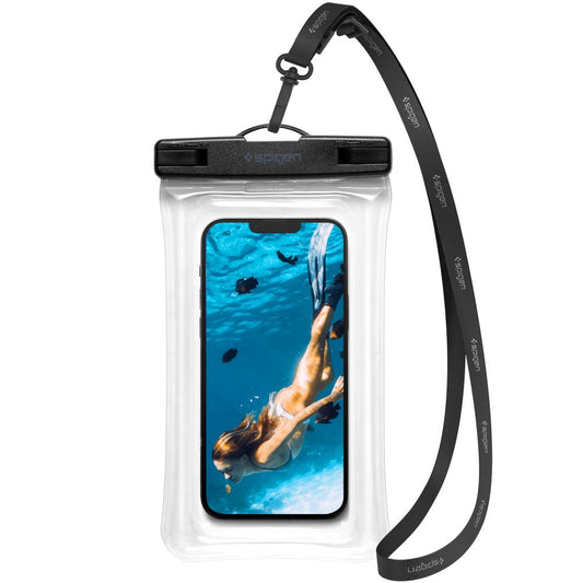 Univerzalni vodoodporni ovitek za telefon max. 6,9 palca, Spigen, A610, prozoren AMP04530