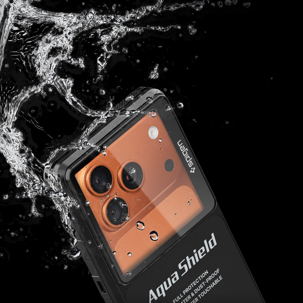 Univerzalni vodoodporni ovitek Spigen, Aqua Shield A604, črn ACS11675