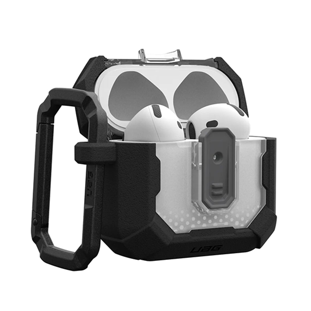 Ovitek Urban Armor Gear Plasma za Apple AirPods 4, Črn