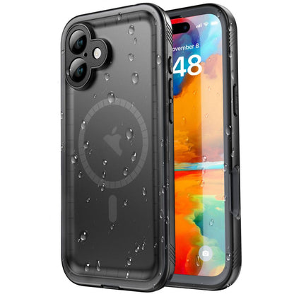 Waterproof Case for Apple iPhone 16, ShellBox, Black