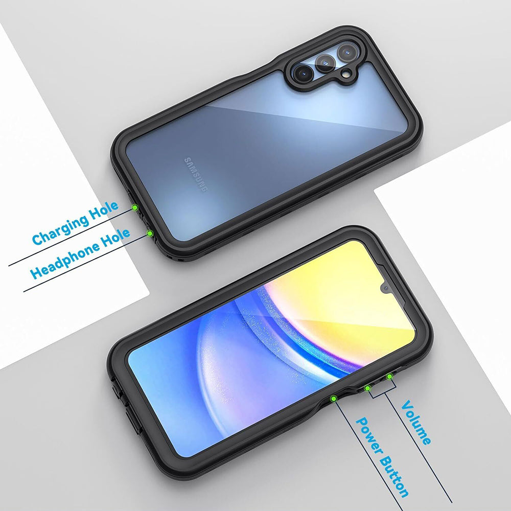 Vodoodporni ovitek za Samsung Galaxy A15 5G A156 / A15 A155, ShellBox, črn