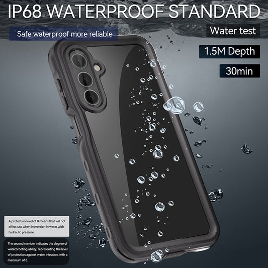 Vodoodporni ovitek za Samsung Galaxy A16 5G A166 / A16 4G A165, ShellBox, Črn