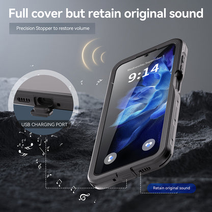 Vodoodporni ovitek za Samsung Galaxy A16 5G A166 / A16 4G A165, ShellBox, Črn