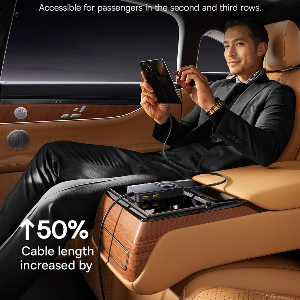 Avtomobilski polnilec Baseus PrimeTrip VW1, 105W, 3A, 3 x USB-A - 2 x USB-C, Črn C00069000121-00