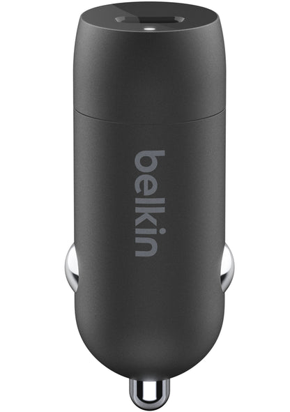 Avto polnilec Belkin BoostCharge, 30W, 3A, 1 x USB-C, Črn CCA004btBK