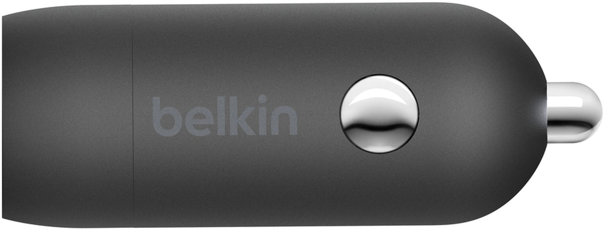 Avto polnilec Belkin BoostCharge, 30W, 3A, 1 x USB-C, Črn CCA004btBK