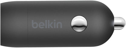 Avto polnilec z USB-C kablom Belkin BoostCharge, 30W, 3A, 1 x USB-C, črn CCA004bt1MBK-B6