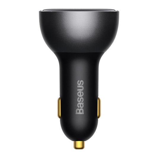 Avtomobilski polnilec z USB-C kablom Baseus, 140W, 5A, 1 x USB-A - 1 x USB-C, Črn CGZX070001