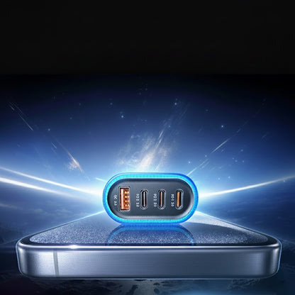 Avtomobilski polnilec z USB-C kablom Lisen, 101W, 3.25A, 1 x USB-A - 3 x USB-C, črn YL0223120021