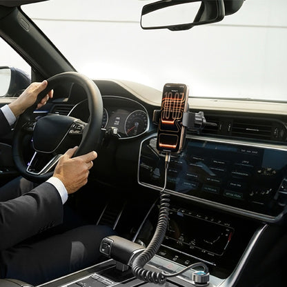 Avtomobilski polnilec z USB-C kablom Lisen, 90W, 3A, 1 x USB-A - 1 x USB-C, črn YL0223120020