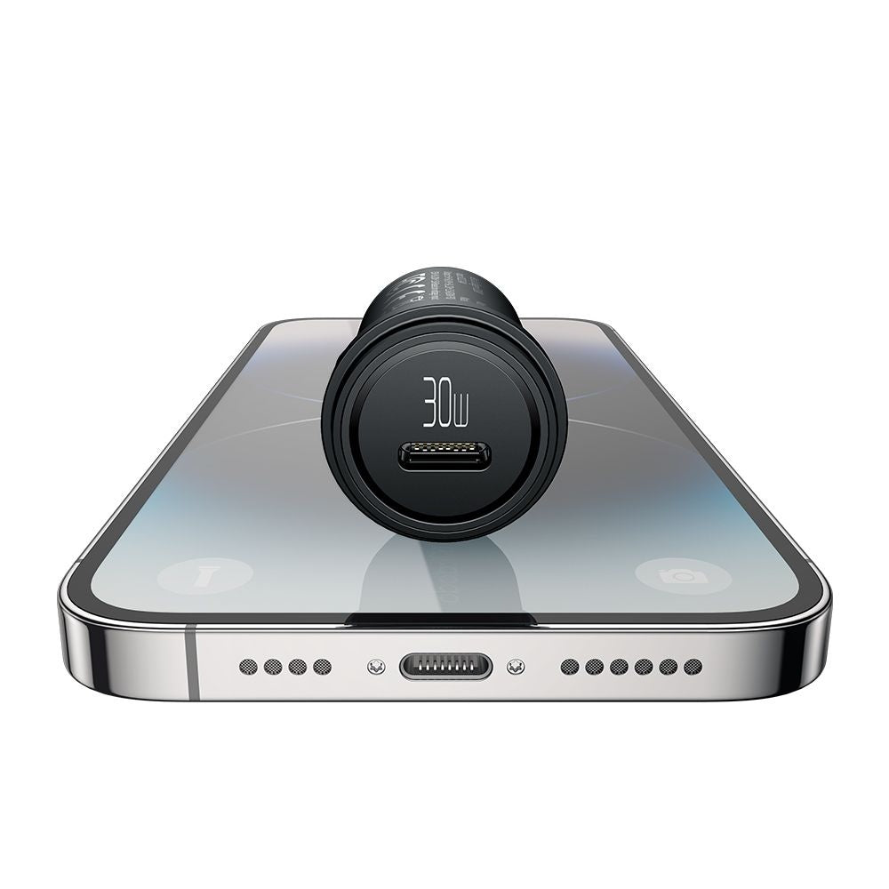 Avtomobilski polnilec z USB-C kablom McDodo CC-7493 Obsidian, 30W, 3A, 1 x USB-C, črn