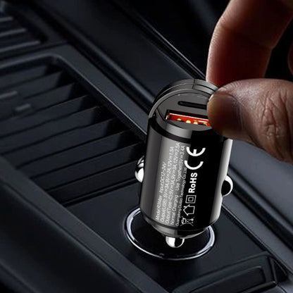 Avtomobilski polnilec Dudao R3MAX, 48W, 3A, 1 x USB-A - 1 x USB-C, črn
