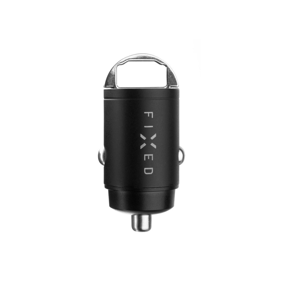 Avtomobilski polnilec Fixed, 30W, 3A, 1 x USB-A - 1 x USB-C, Črn