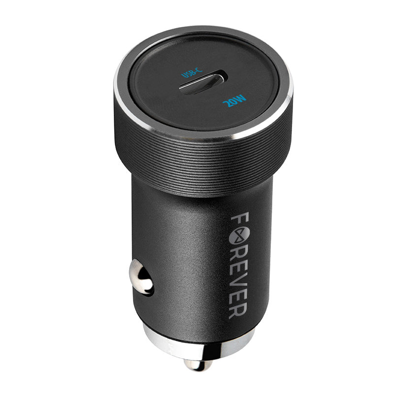 Avtomobilski polnilec Forever CC-06, 20W, 3A, 1 x USB-C, Črn