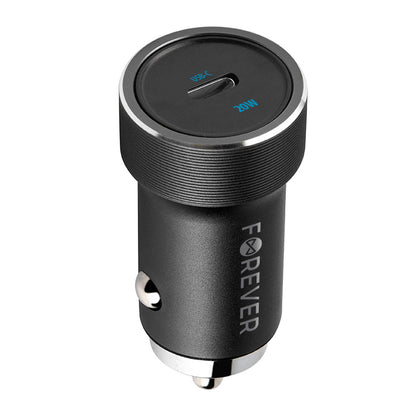 Avtomobilski polnilec Forever CC-06, 20W, 3A, 1 x USB-C, Črn