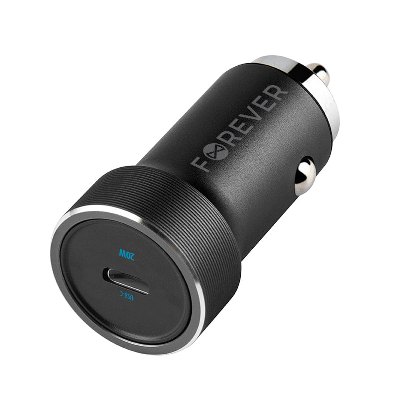Avtomobilski polnilec Forever CC-06, 20W, 3A, 1 x USB-C, Črn