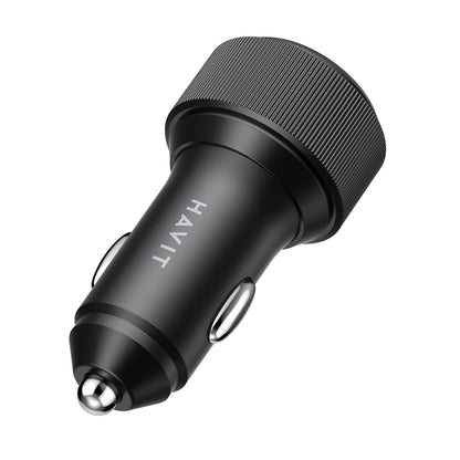 Avtomobilski polnilec HAVIT CC2014, 30W, 3A, 2 x USB-C, Črn