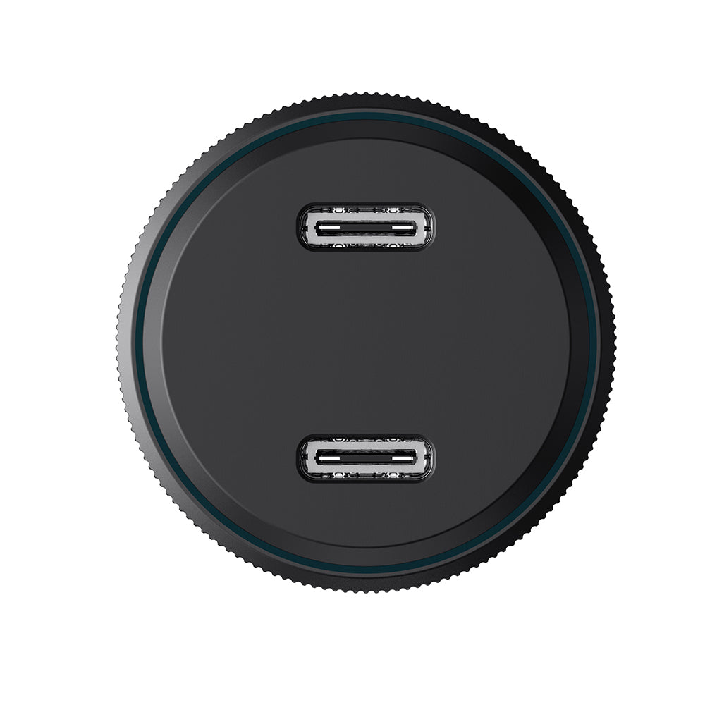 Avtomobilski polnilec HAVIT CC2014, 30W, 3A, 2 x USB-C, Črn