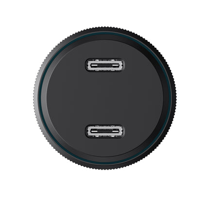 Avtomobilski polnilec HAVIT CC2014, 30W, 3A, 2 x USB-C, Črn