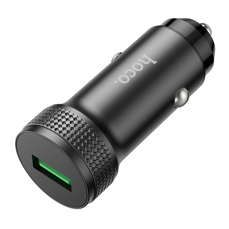 Avto polnilec HOCO Z49A, 18W, 3A, 1 x USB-A, Črn