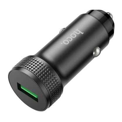 Avto polnilec HOCO Z49A, 18W, 3A, 1 x USB-A, Črn