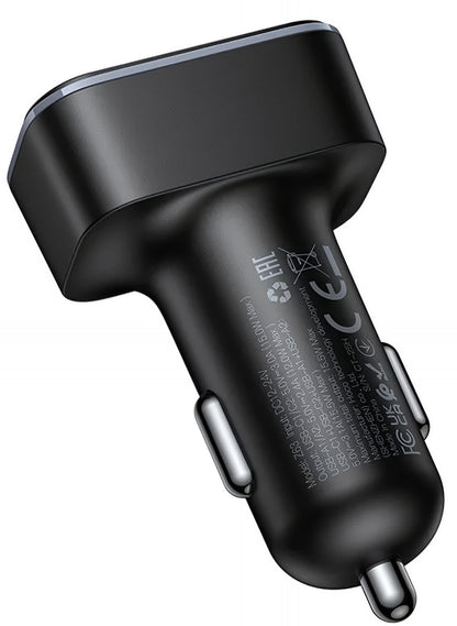 Avtomobilski polnilec HOCO Z63, 42W, 3A, 2 x USB-A - 2 x USB-C, Črn