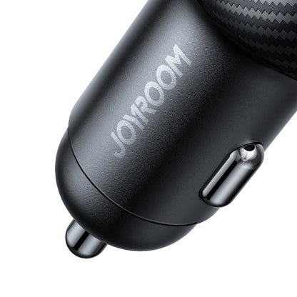 Avtomobilski polnilec Joyroom JR-CCD04, 30W, 3A, 1 x USB-A - 2 x USB-C, Črn