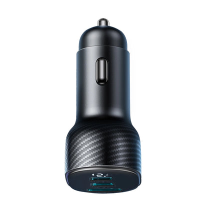 Avtomobilski polnilec Joyroom JR-CCD04, 30W, 3A, 1 x USB-A - 2 x USB-C, Črn
