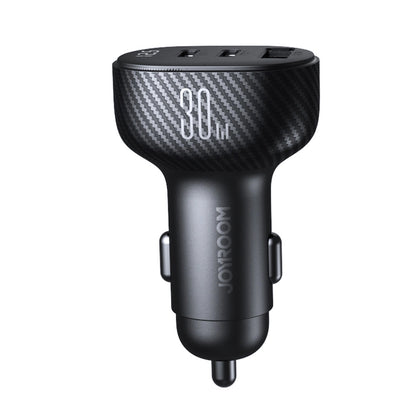 Avtomobilski polnilec Joyroom JR-CCD04, 30W, 3A, 1 x USB-A - 2 x USB-C, Črn