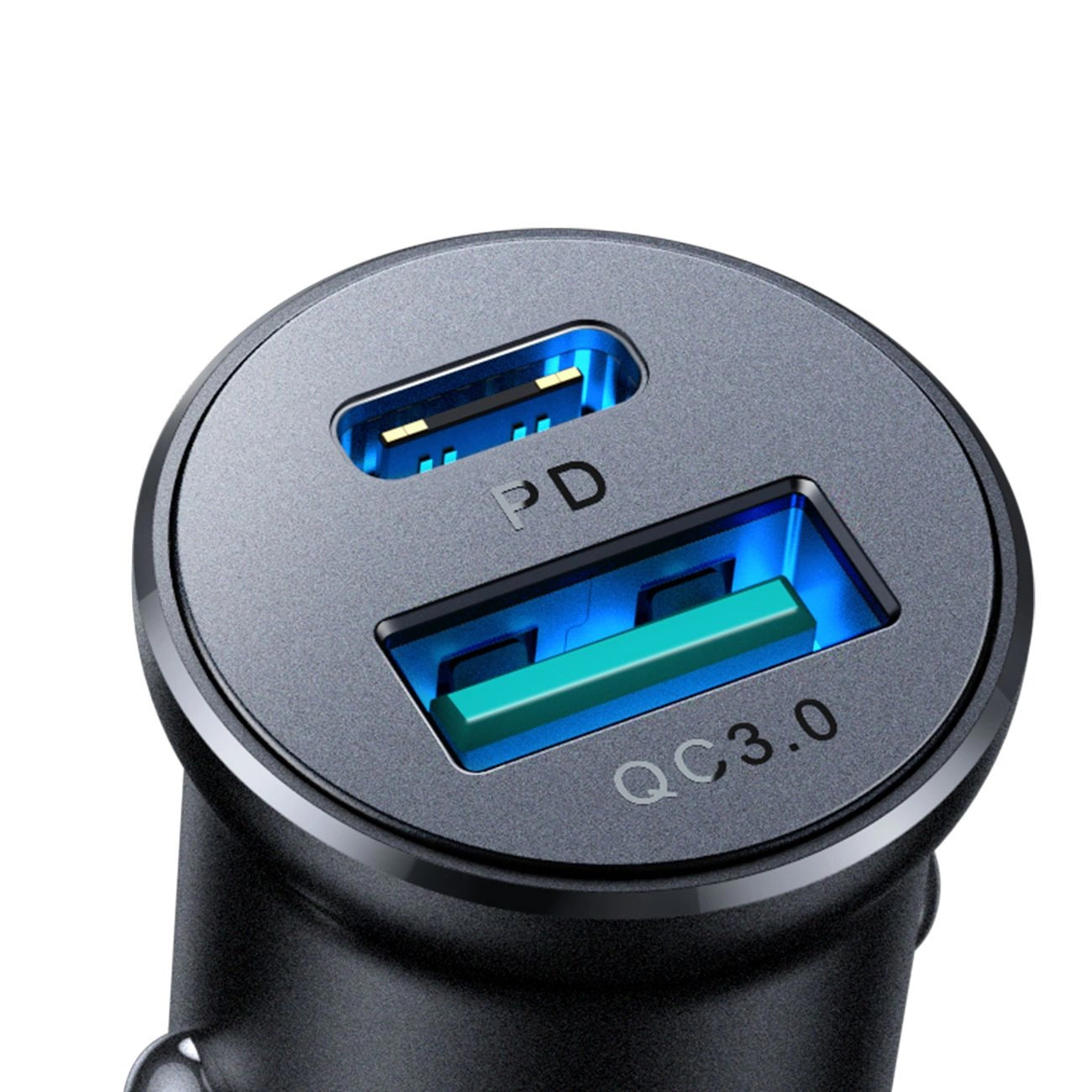 Avtomobilski polnilec Joyroom JR-CCN05, 30W, 3A, 1 x USB-A - 1 x USB-C, črn