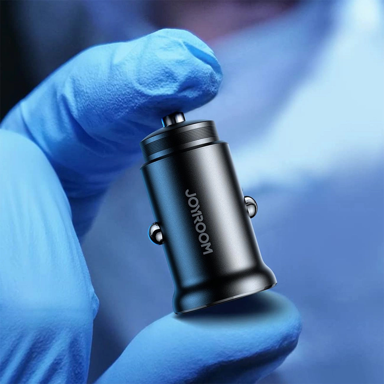 Avtomobilski polnilec Joyroom JR-CCN05, 30W, 3A, 1 x USB-A - 1 x USB-C, črn