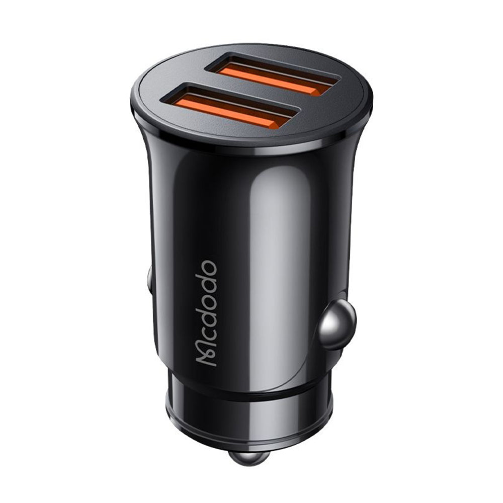 McDodo CC-6602 Car Charger, 12W, 2.4A, 2 x USB-A, Black
