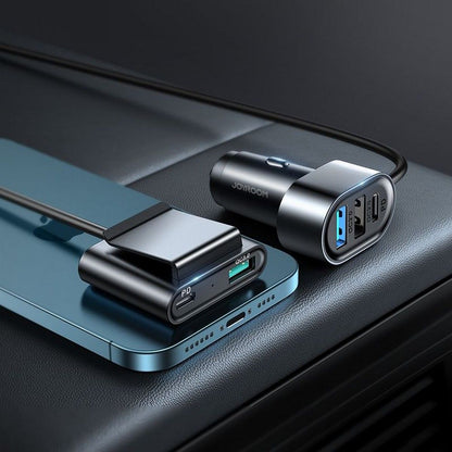 Avtomobilski polnilec Joyroom JR-CL05, 72W, 3A, 2 x USB-C - 3 x USB-A, Črn