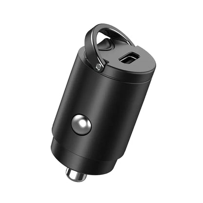 Avtomobilski polnilec Techsuit C5 NanoVolt, 30W, 3A, 1 x USB-C, črn