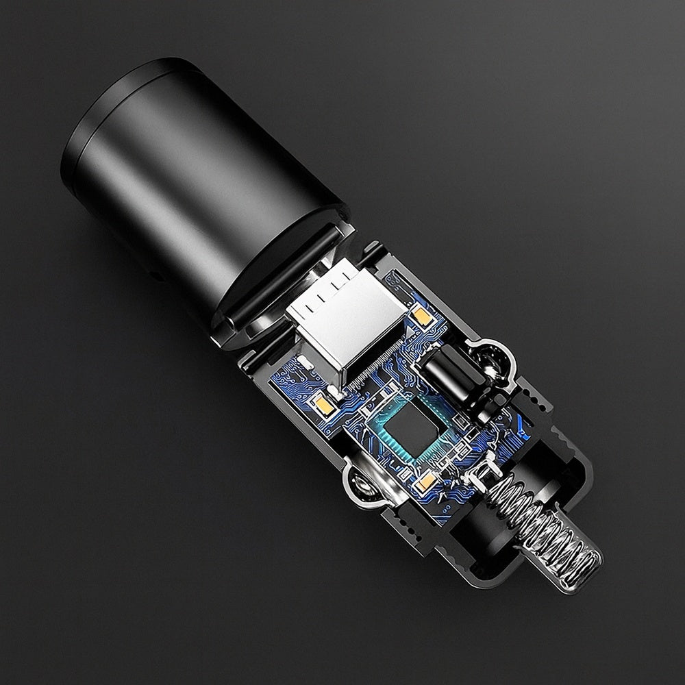 Avtomobilski polnilec Techsuit C5 NanoVolt, 30W, 3A, 1 x USB-C, črn