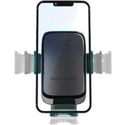 Brezžični avtomobilski polnilec 3MK Drive&Charge, 15W, 1.67A, črn