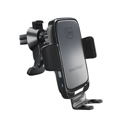 Brezžični avtomobilski polnilec 3MK Drive&Charge, 15W, 1.67A, črn