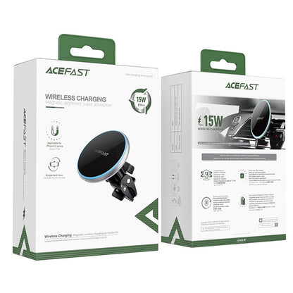 Brezžični avtomobilski polnilec Acefast D3, 15W, 1.67A, Srebrn