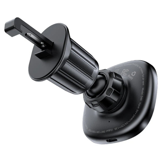 Brezžični avtomobilski polnilec Acefast D46, 15W, 1.67A, črn