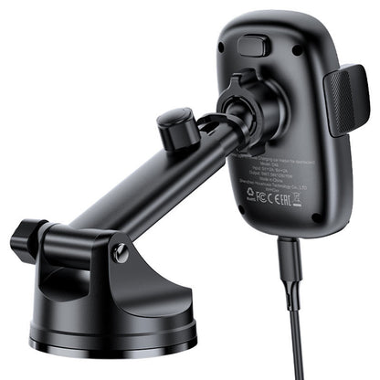 Brezžični avtomobilski polnilec Acefast D49, 15W, 1.67A, črn