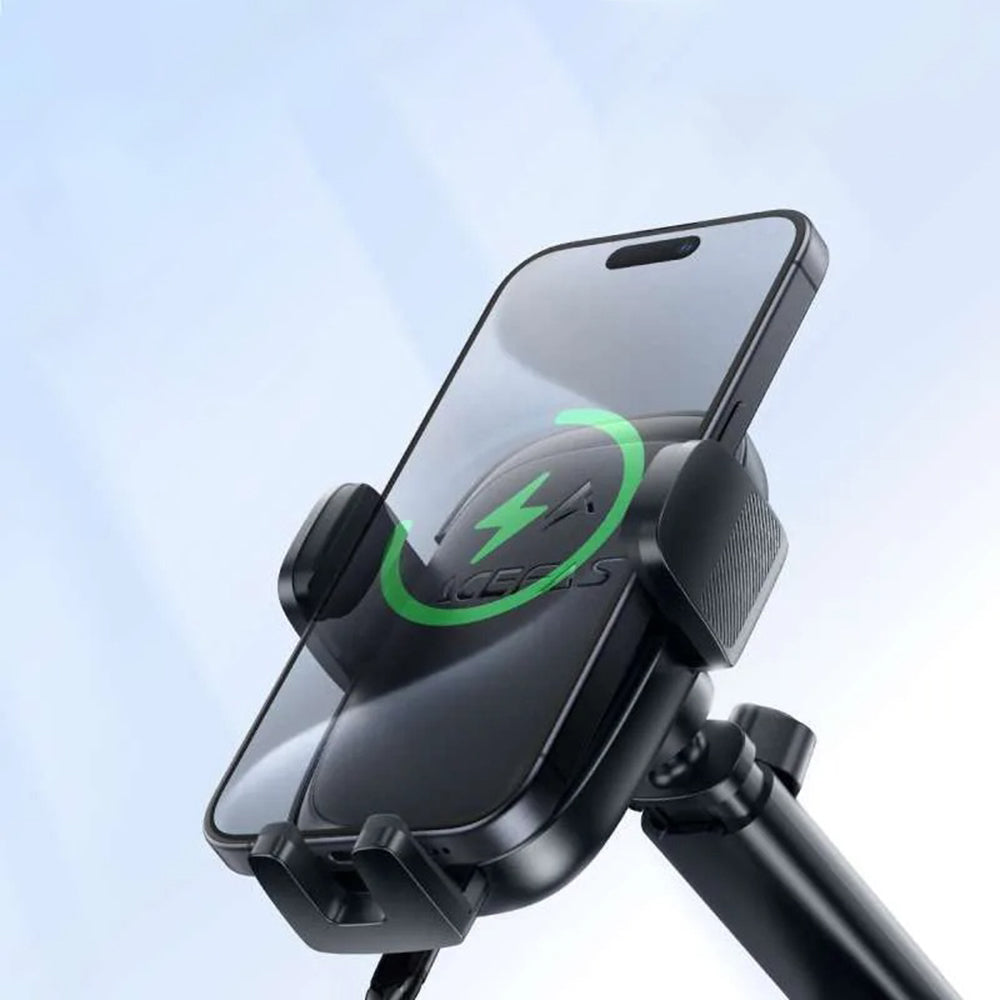 Brezžični avtomobilski polnilec Acefast D49, 15W, 1.67A, črn