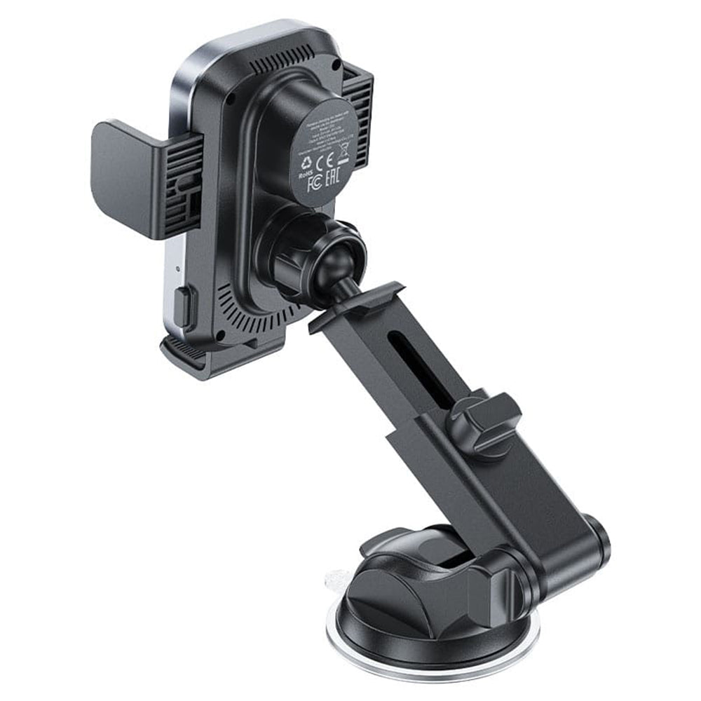 Brezžični avtomobilski polnilec Acefast D53, 15W, 1.67A, črn