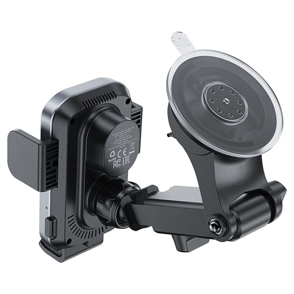 Brezžični avtomobilski polnilec Acefast D53, 15W, 1.67A, črn