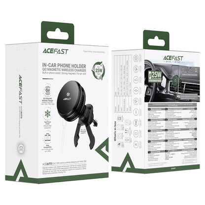 Brezžični avto polnilec Acefast D66, 25W, črn