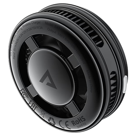Brezžični polnilec Acefast E47 2v1, 25W, Črn