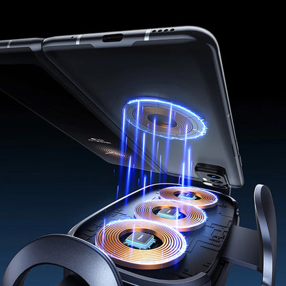 Brezžični avtomobilski polnilec Baseus LightChaser, 15W, 1.67A, črn, ponovno zapakiran C40355901111-00