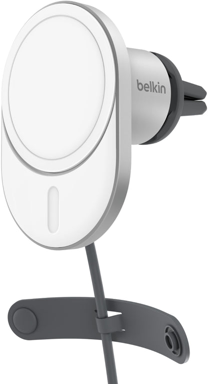 Belkin BoostCharge Pro Wireless Car Charger, 15W, 1.67A, White WIC008btGR-V2