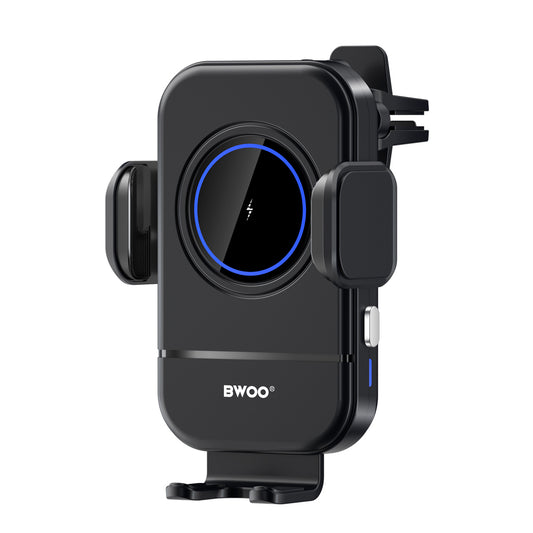 Brezžični avto polnilec BWOO ZJ137, 15W, 1.67A, Črn